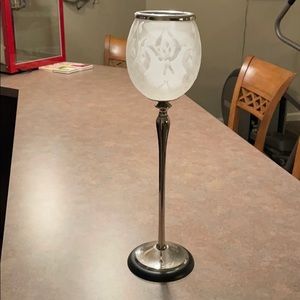 Bombay 16 inch tall hurricane candlestick holder